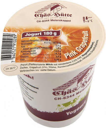 Pink Grapefruit-Joghurt von der Chäs Hütte in Meierskappel