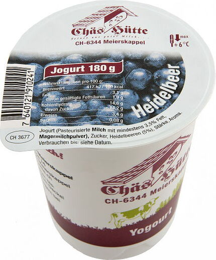 Heidelbeer-Joghurt von der Chäs Hütte in Meierskappel