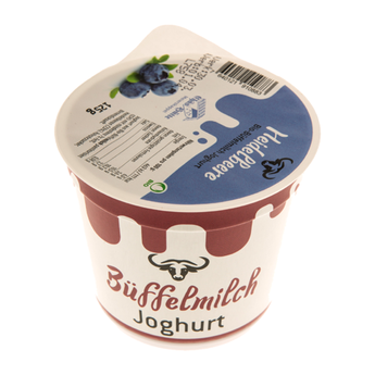 Bio Büffelmilch Joghurt Heidelbeere von der Chäs-Hütte in Meierskappel