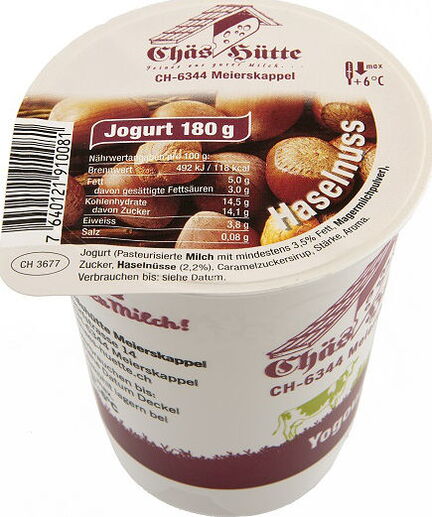 Haselnuss-Joghurt von der Chäs Hütte in Meierskappel