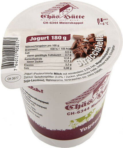 Stracciatella-Joghurt von der Chäs Hütte in Meierskappel
