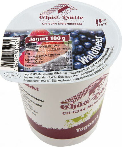 Waldbeer-Joghurt von der Chäs Hütte in Meierskappel