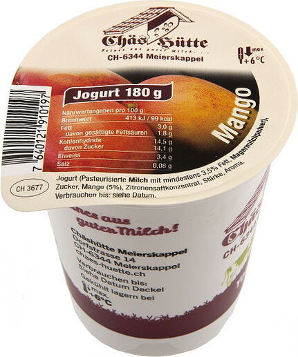 Mango-Joghurt von der Chäs Hütte in Meierskappel