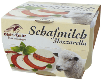 Schafmilch Mozzarella von der Chäs Hütte in Meierskappel