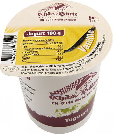 Vanille-Joghurt von der Chäs Hütte in Meierskappel